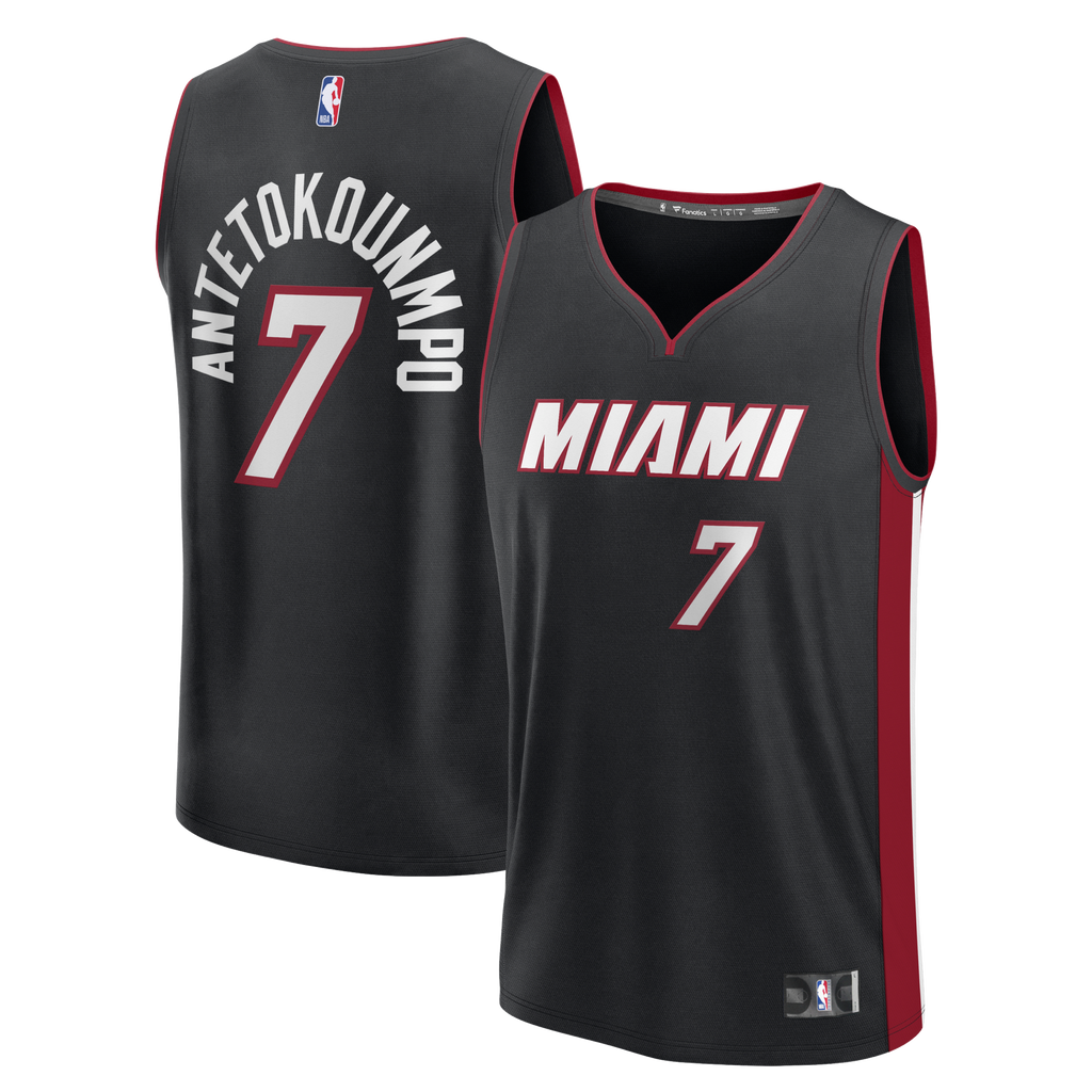 NBA ユニフォーム Giannis Antetokounmpo Nike Miami HEAT Youth Icon Black Replica Jersey