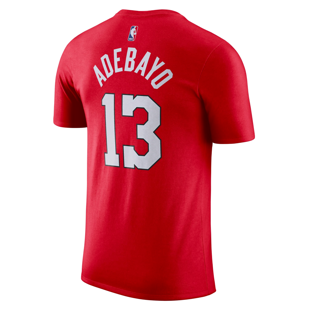 Bam Adebayo HEAT Culture Blood Red Name Tee Miami HEAT