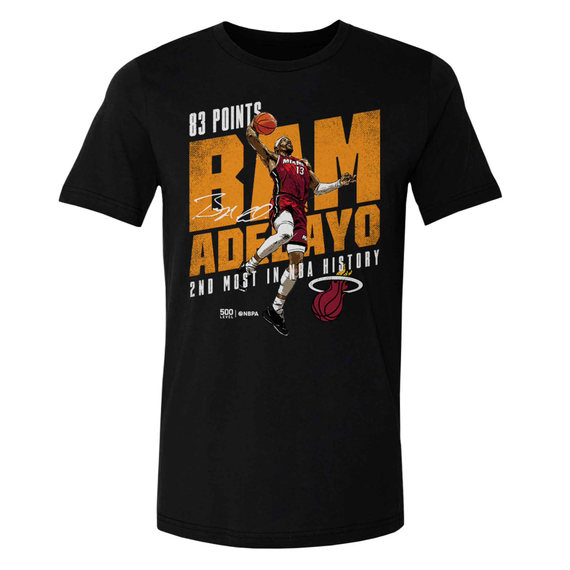 The 500 Level Bam Adebayo Miami HEAT 