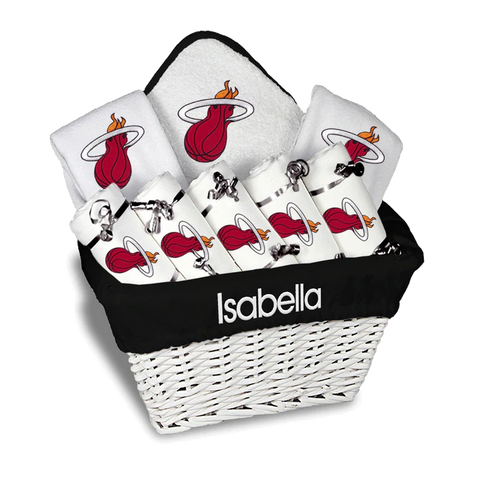 Designs by Chad and Jake Miami HEAT Custom Infant Large Basket