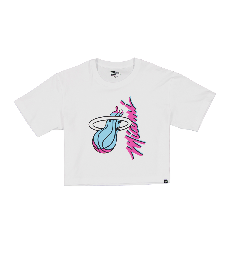 New Era Miami HEAT Vice Cropped Tee | Miami HEAT | Tees