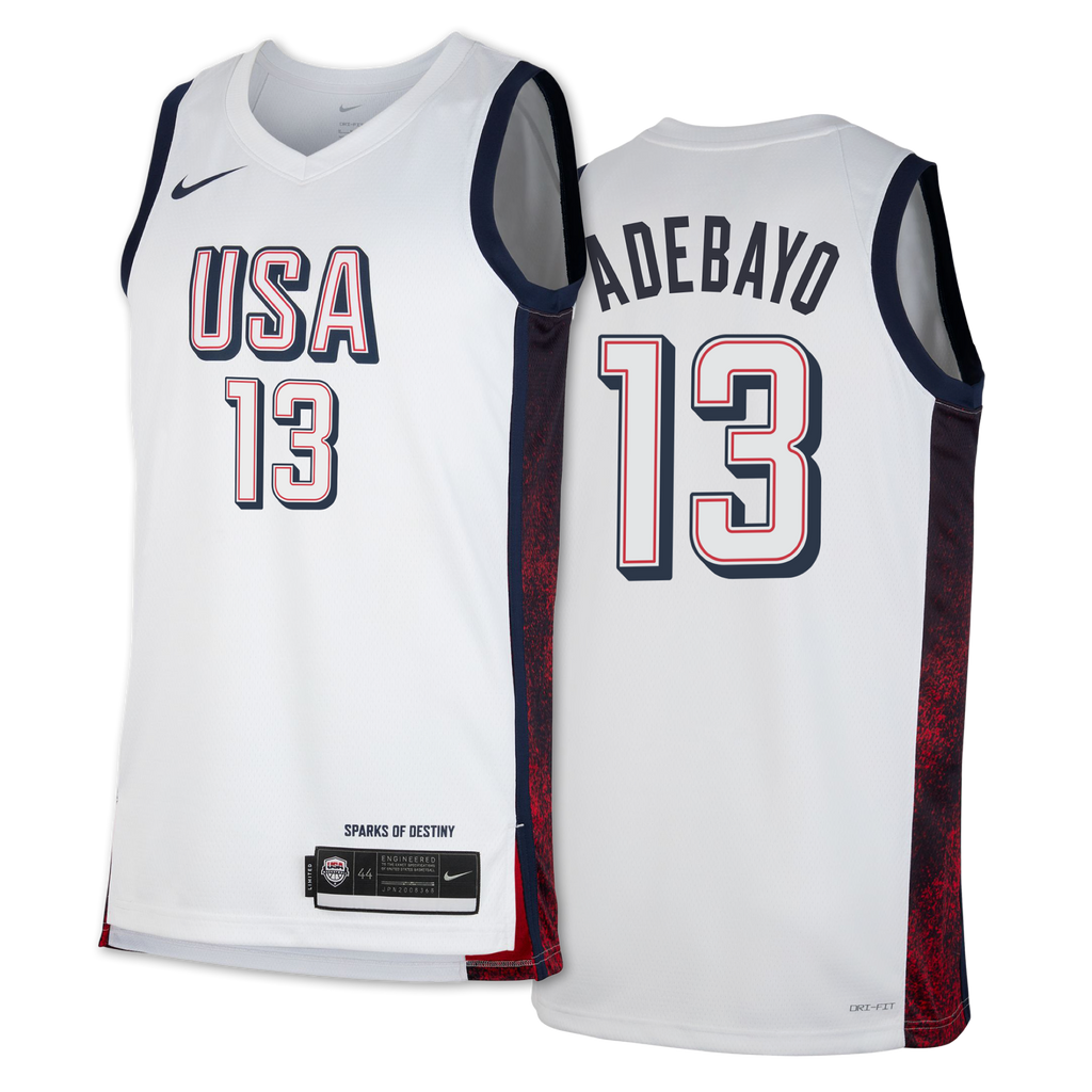 Bam Adebayo Nike 2024 USA Basketball White Swingman Jersey â Miami HEAT Store