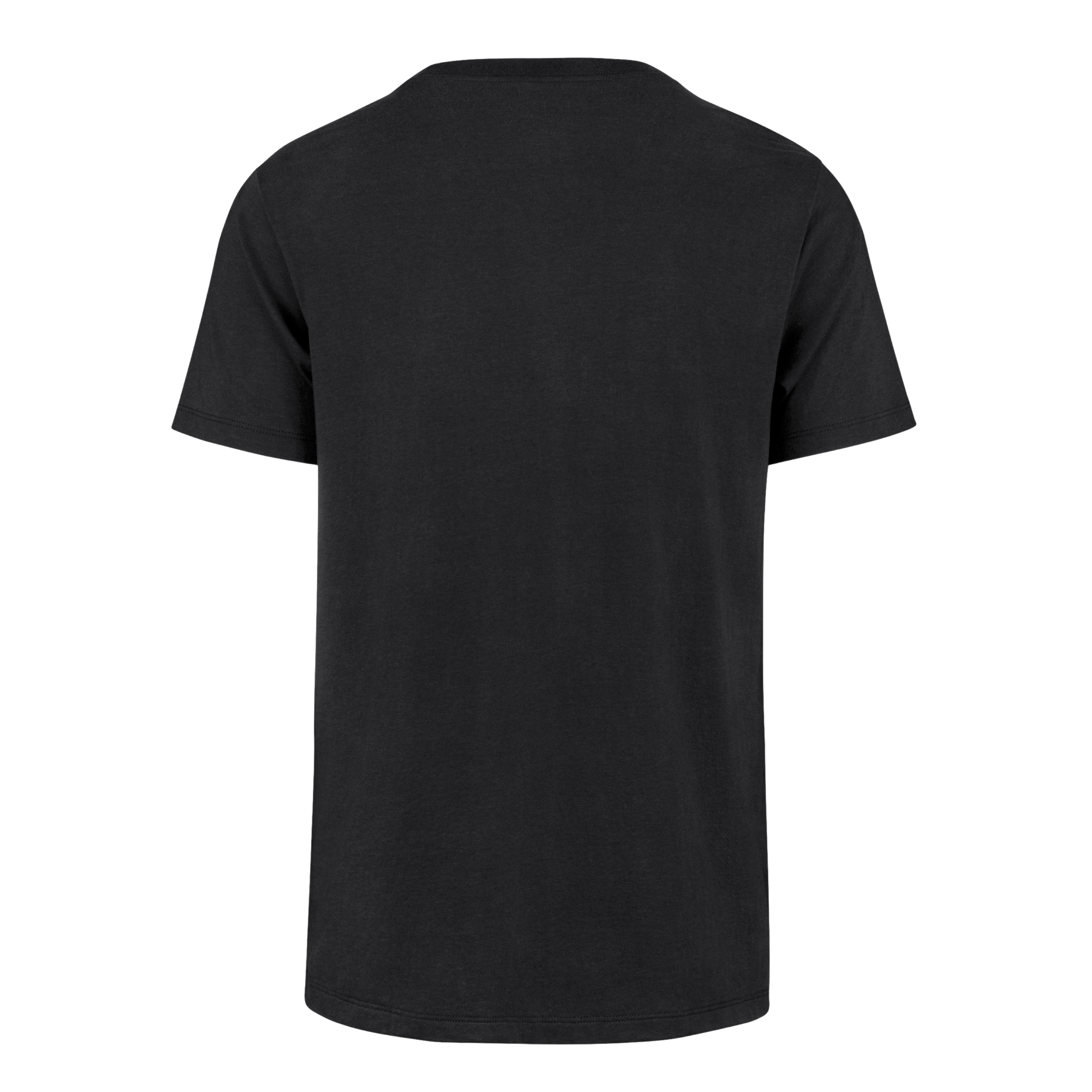 Black short-sleeve Miami HEAT tee by 47 Brand, plain back, classic fit. - '47 Brand Miami HEAT Byline Franklin Tee