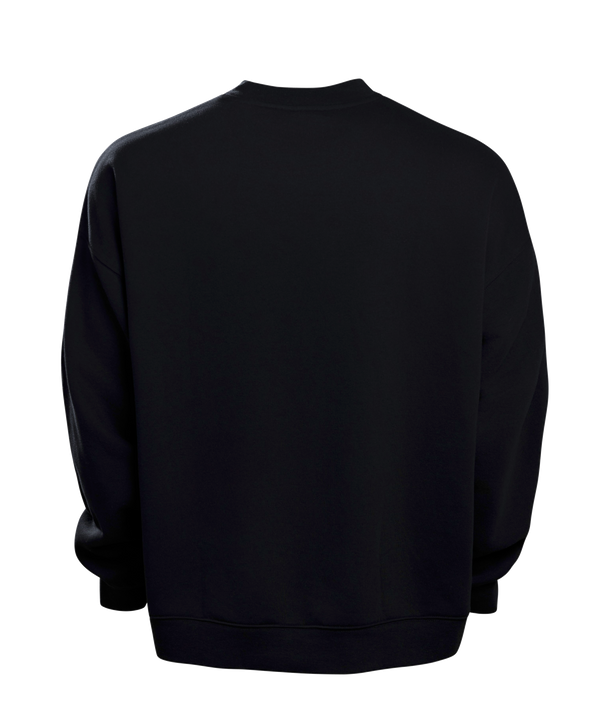 The Court Culture “Game Ball” Crewneck by Court Culture features a black sweatshirt design with bold orange basketball graphics and striking HEAT Basketball text on the front, highlighted by a stylized flaming basketball logo above “HEAT.” Made from a soft cotton-polyester blend in a standard fit, this crewneck offers comfort and durability and is easy to hand wash for lasting wear.