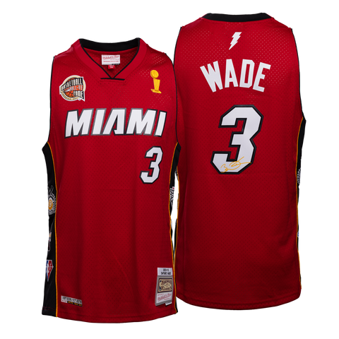 100% Authentics NBA Adidas Miami Heat Dwyane Wade Jersey sz Small S SEWN  White