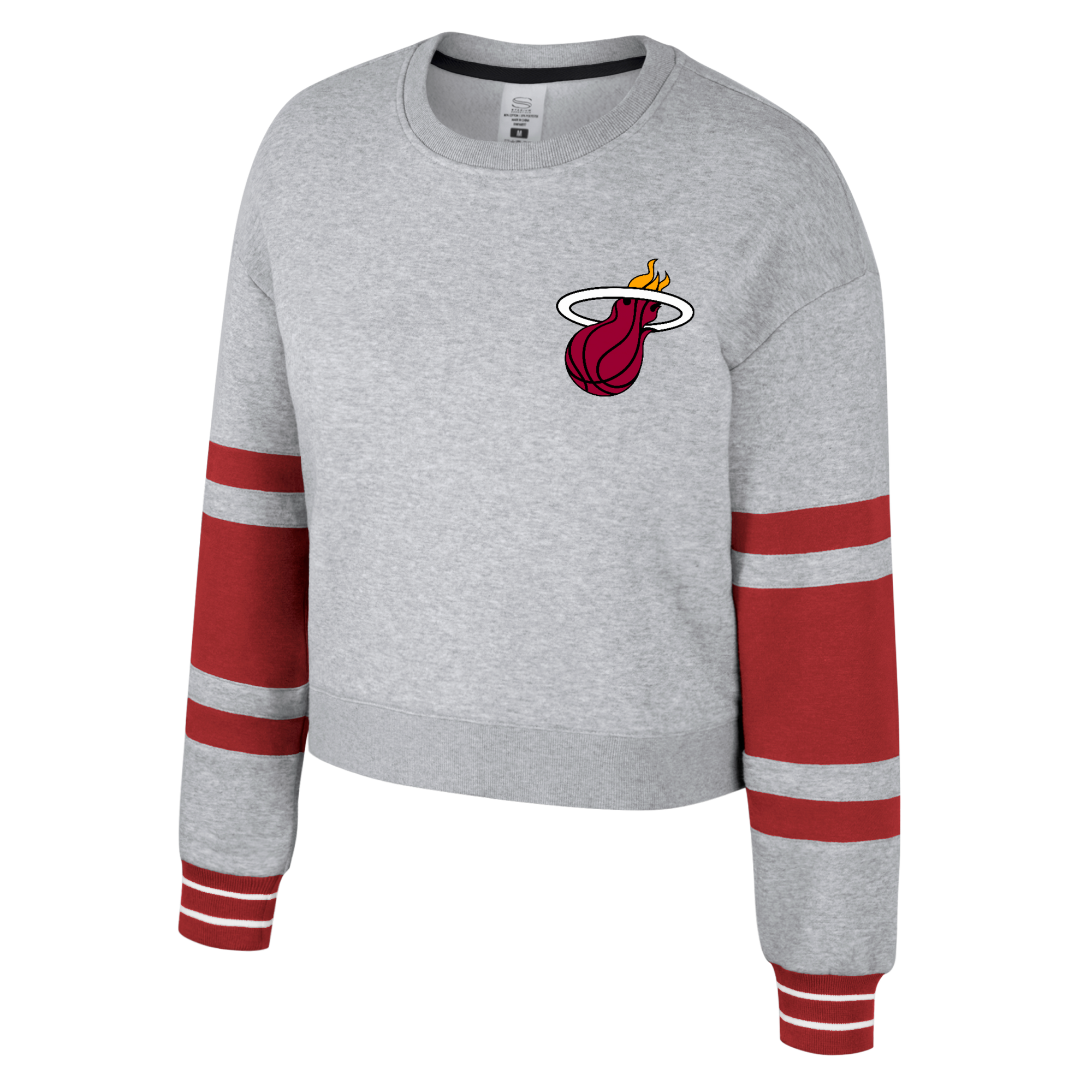Stadium Essentials Miami HEAT Women's Cropped Crewneck Women's Crewneck Sweater Stadium Essentials