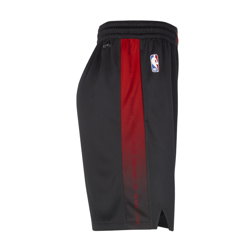 black nike shorts with red stripe