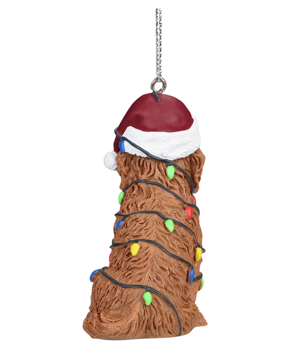 The Miami HEAT Dog With Lights Ornament by Forever Collectibles is a 3