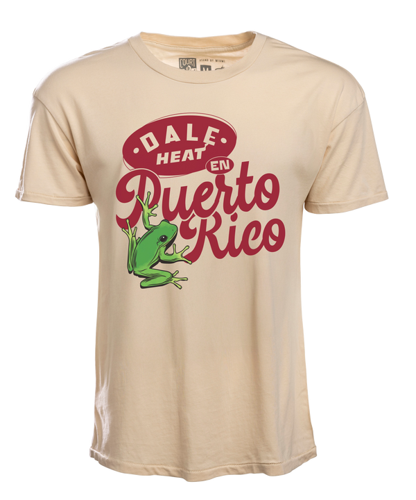 The Court Culture La Isla Ivory Tee features red 