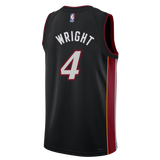 Delon Wright Nike Miami HEAT Icon Black Swingman Jersey - 2