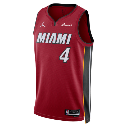 Delon Wright Nike Jordan Brand Miami HEAT Statement Red Swingman Jersey