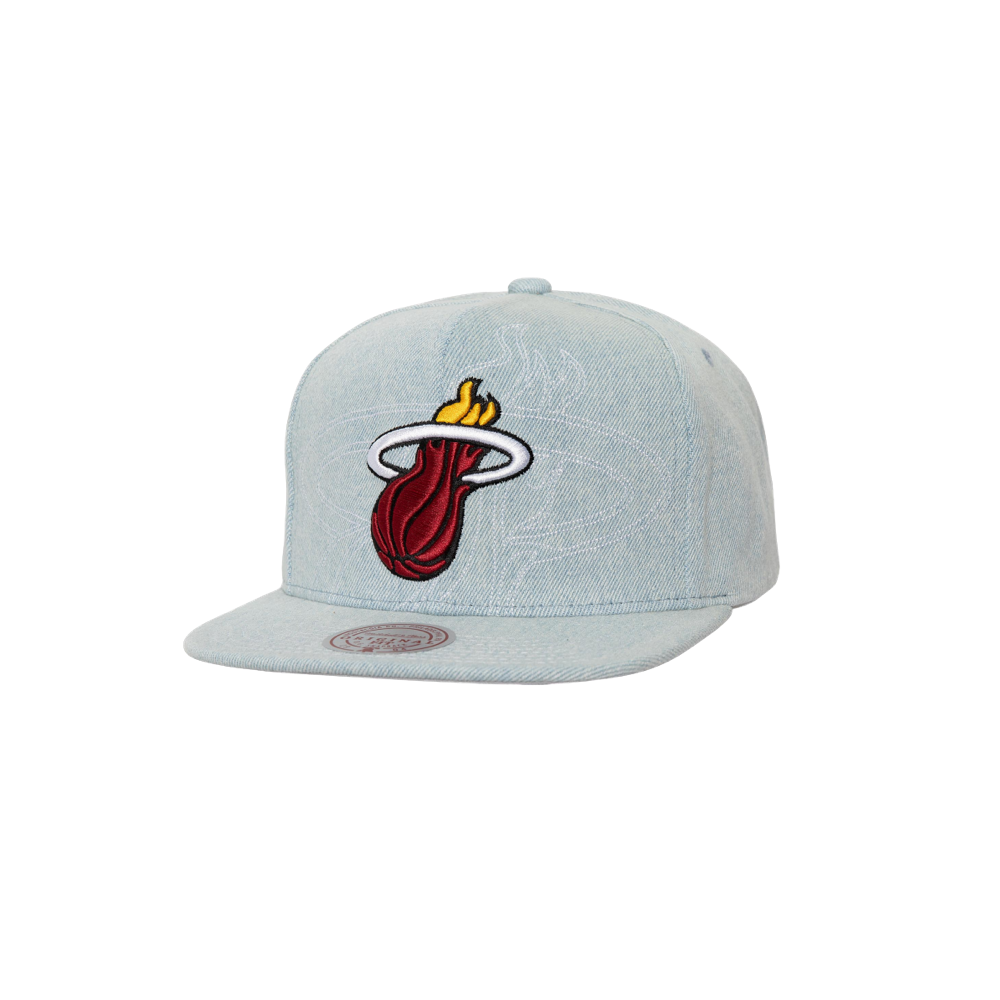 mitchel&ness ミッチェル ネス マイアミヒート Mitchell Ness Denim Snapback | Miami HEAT | Cap