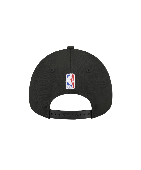 The New Era Miami HEAT 2026 Draft Snapback is a black polyester hat with the team's flaming basketball logo on the front. One size fits most; spot clean for care.
