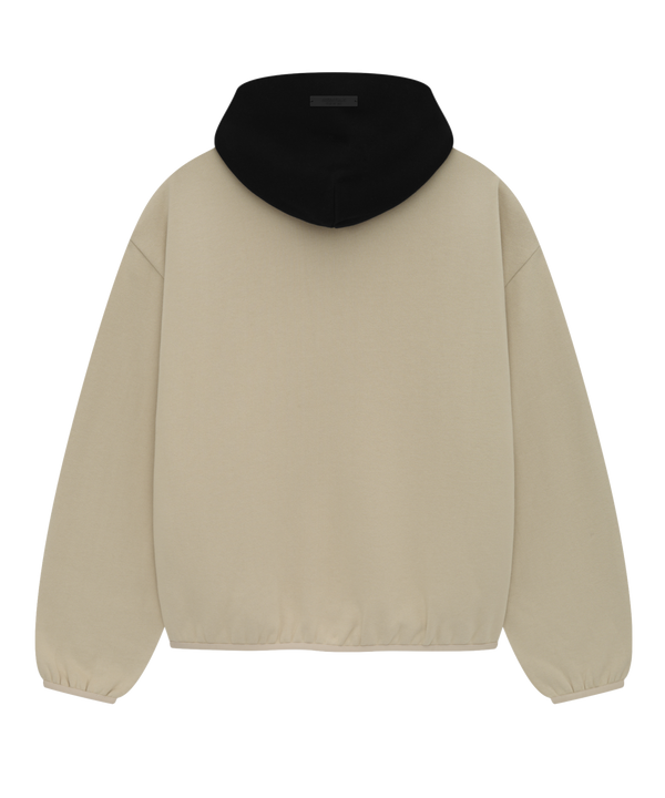 The Essentials Miami HEAT Fear of God Hoodie by Fear Of God features a beige body, black hood, bold white 