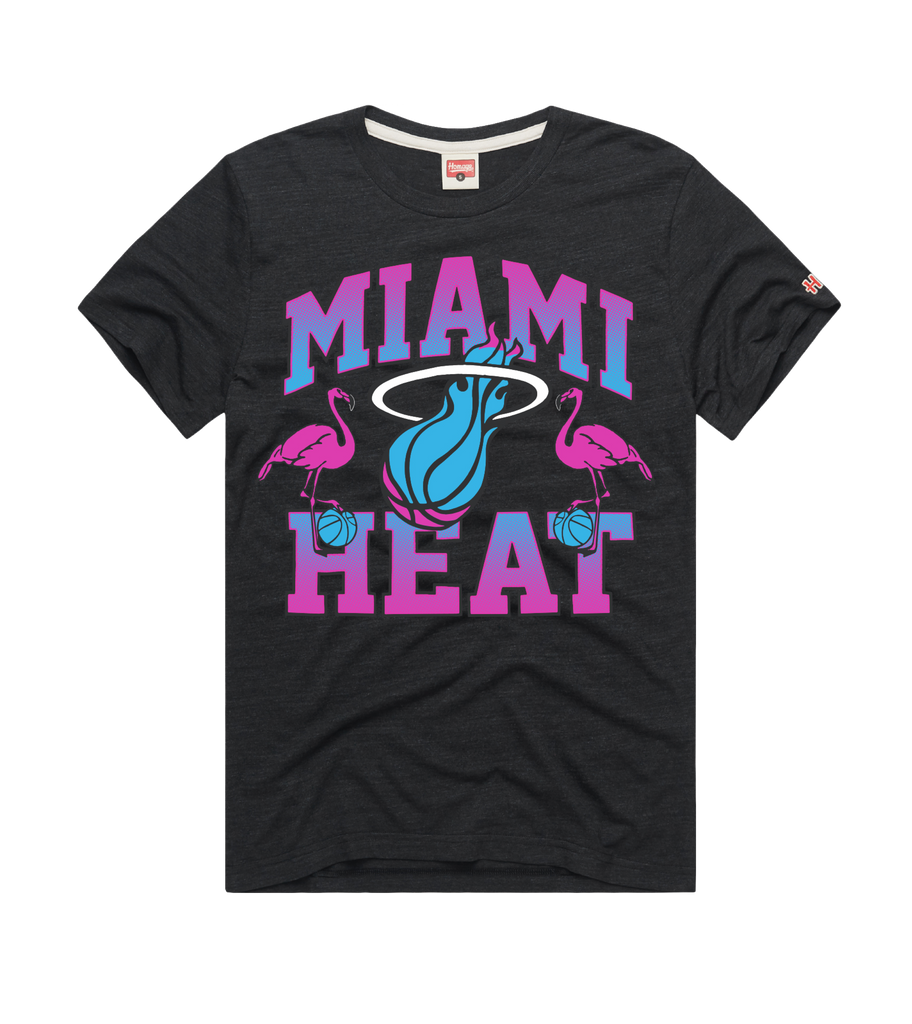Homage Miami HEAT Original Vice Nights Flamingo Tee |Miami HEAT| Tee