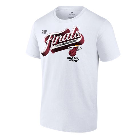 Fanatics Branded NBA Adult 2023 Eastern Conference Champions Miami Heat Locker Room Long Sleeve T-Shirt, Men's, Large, White