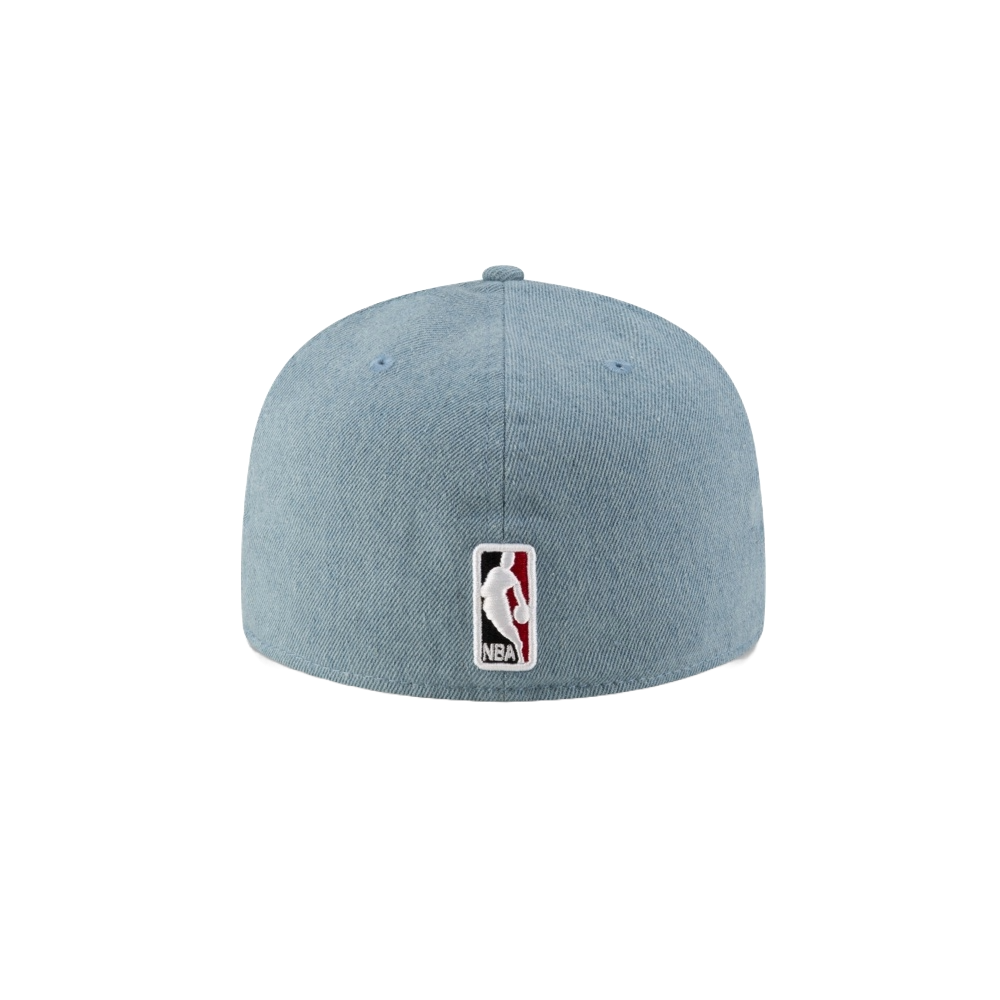 Court Culture Denim Fitted Hat | Miami HEAT | Hats display picture 2