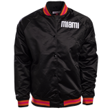 Court Culture X Mitchell and Ness Floridians Black Satin Jacket - 1