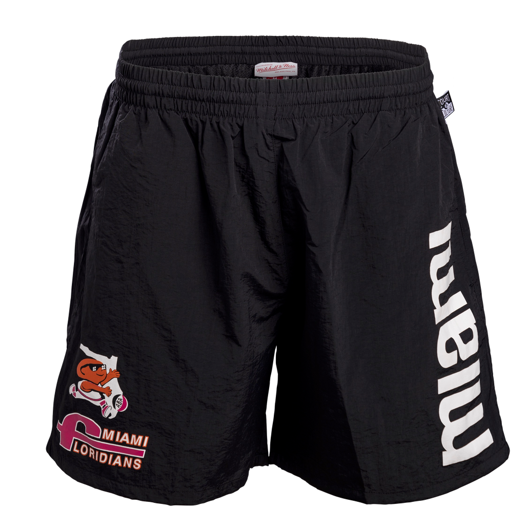 Court Culture X Mitchell and Ness Floridians Black Miami Shorts MENSSHORTS MITCHELL & NESS    - featured image
