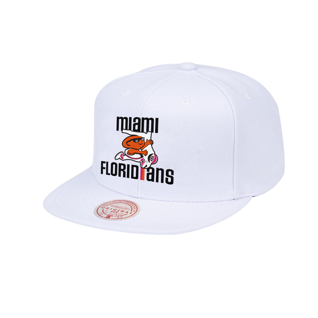 Mitchell and Ness Miami Floridians White Snapback UNISEXCAPS MITCHELL & NESS    - featured image