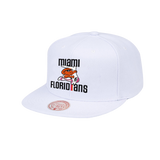 Mitchell and Ness Miami Floridians White Snapback - 1