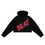 Mitchell and Ness Miami HEAT Big Face Crop Women's Hoodie - 1