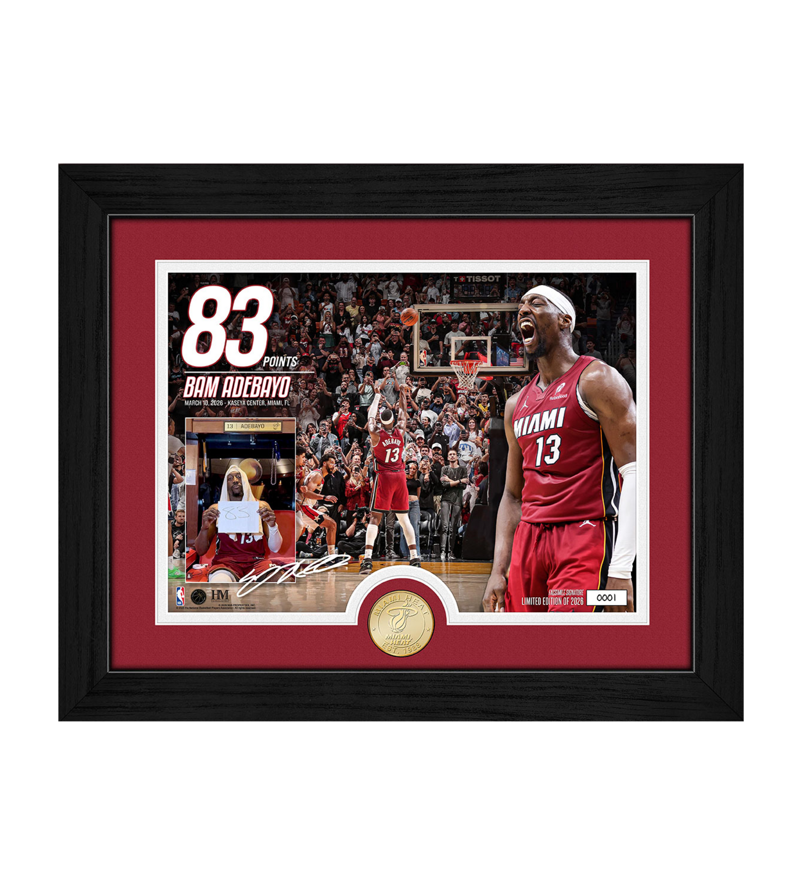 The Highland Mint Bam Adebayo Miami HEAT 