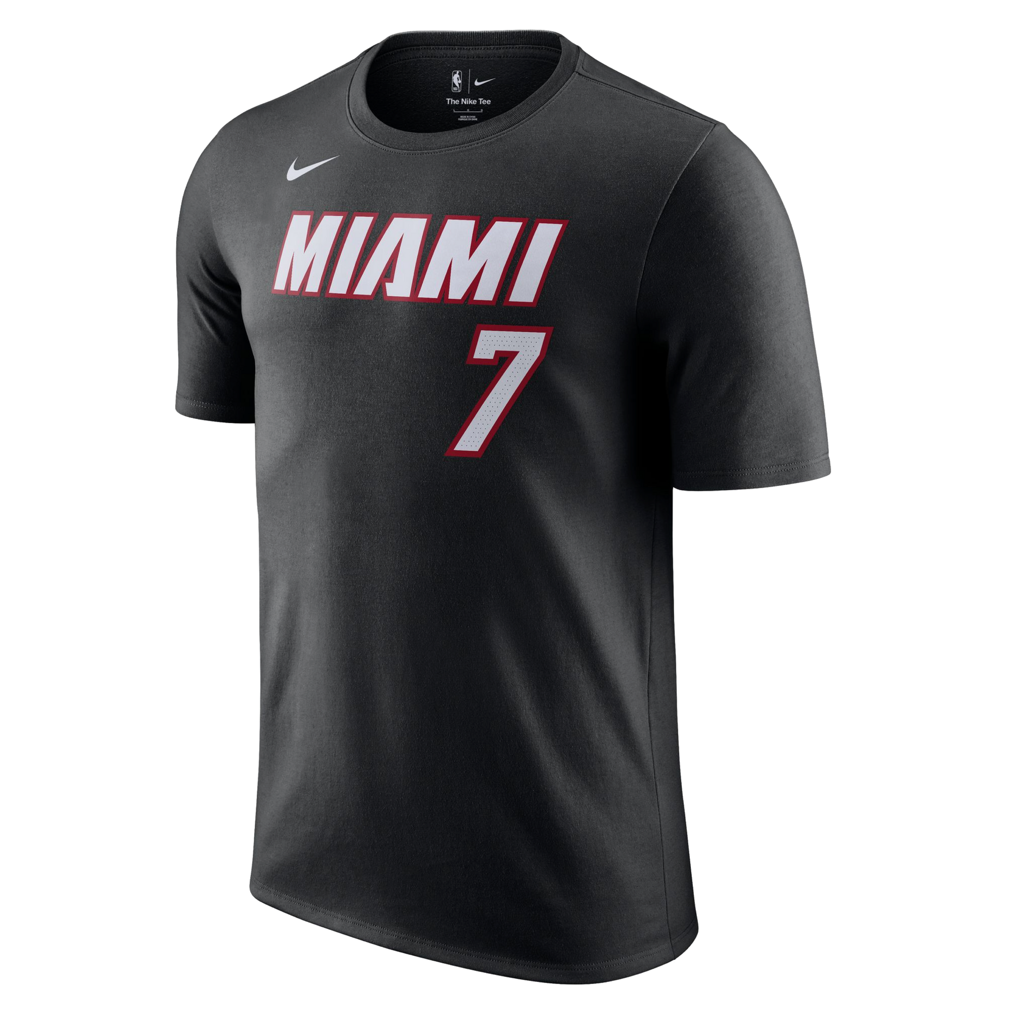 Number_i Tシャツ Giannis Antetokounmpo Nike Miami HEAT Icon Black Name & Number Tee