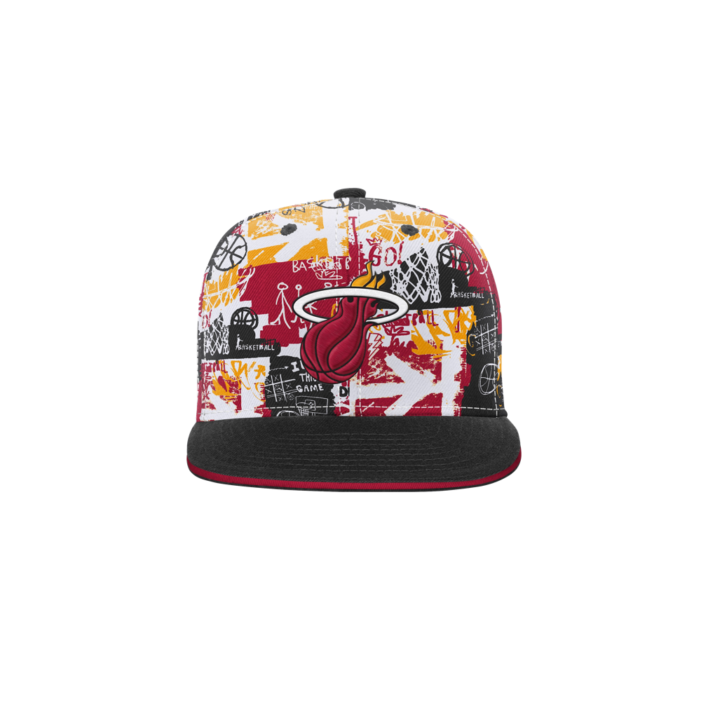 Miami HEAT Graffiti Youth Snapback Snapbacks Outerstuff