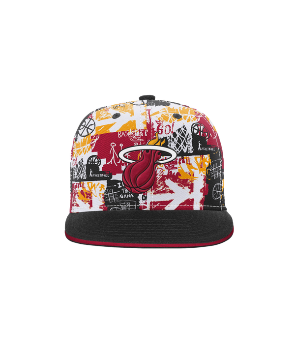 Miami HEAT Graffiti Youth Snapback Snapbacks Outerstuff