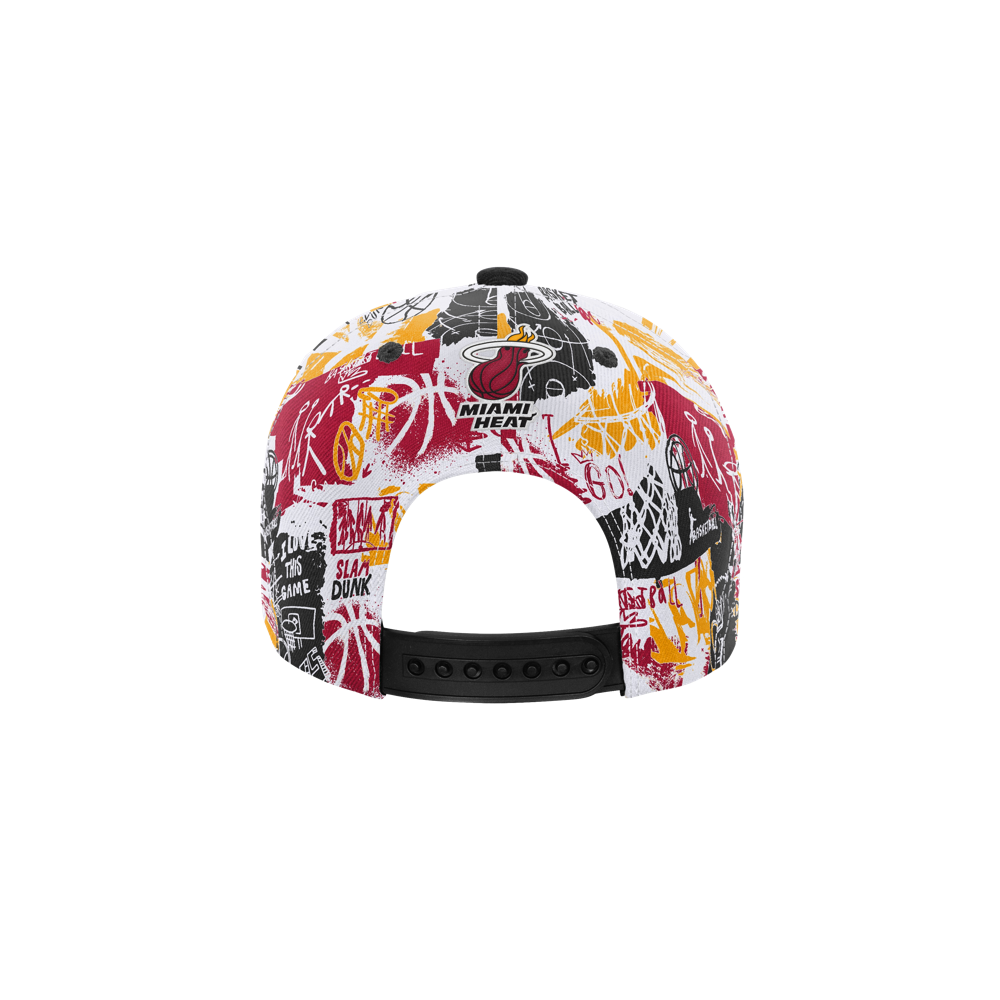 Miami HEAT Graffiti Youth Snapback Snapbacks Outerstuff