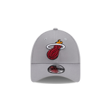 New Era Miami HEAT Structured Grey Snapback Hat - 1