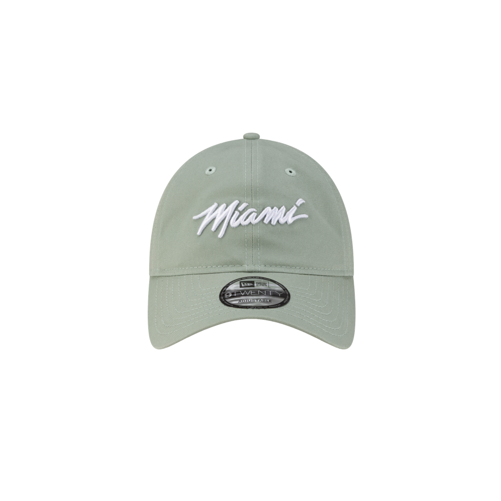 The Court Culture Original Vice Nights Wordmark Dad Hat in light green cotton features 
