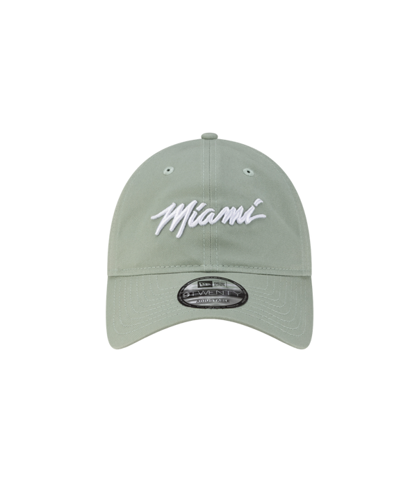 The Court Culture Original Vice Nights Wordmark Dad Hat in light green cotton features 