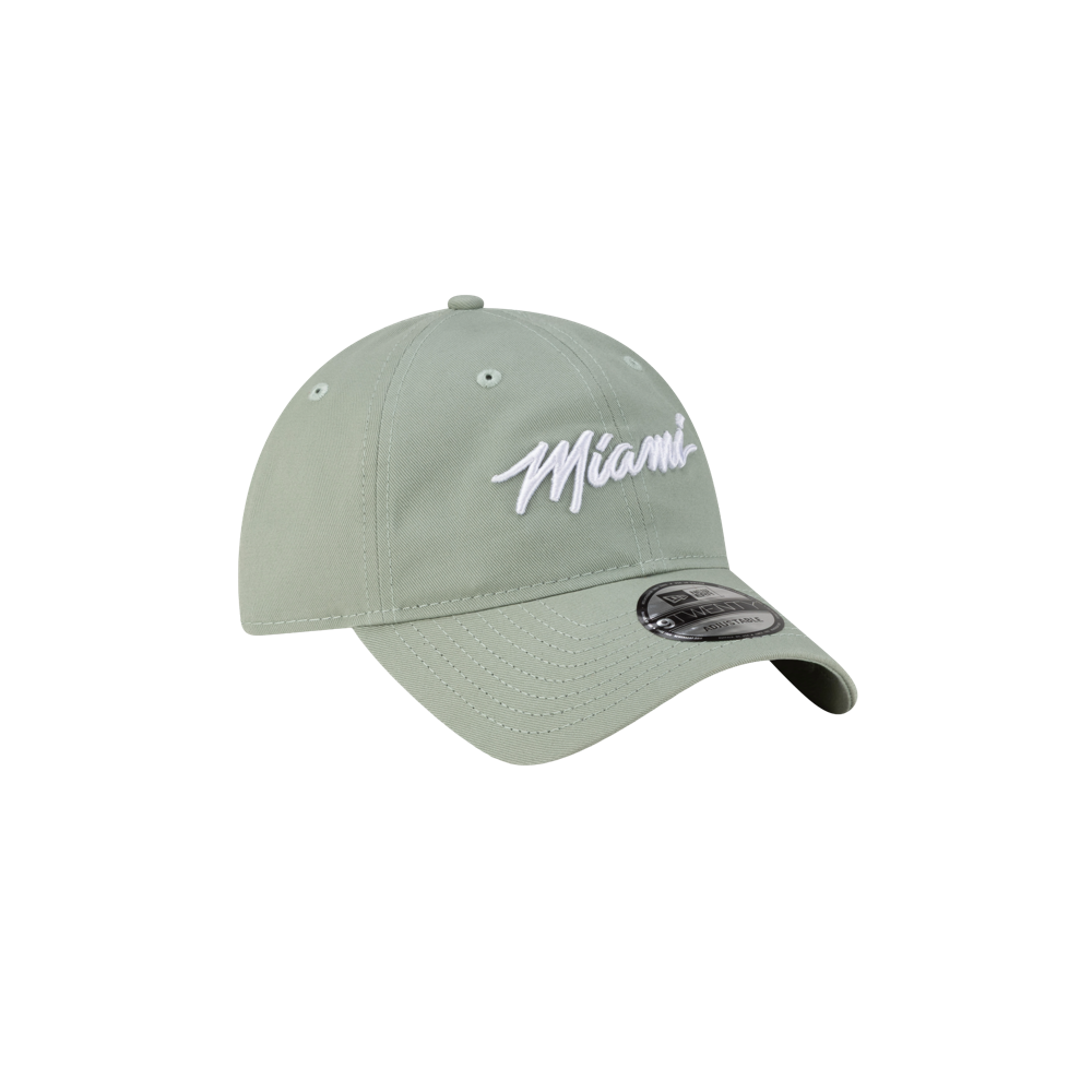 The Court Culture Original Vice Nights Wordmark Dad Hat in green features white 