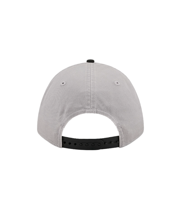 The New Era Miami HEAT Loyal Team Snapback is a gray and black cap featuring the Miami Heat logo and 
