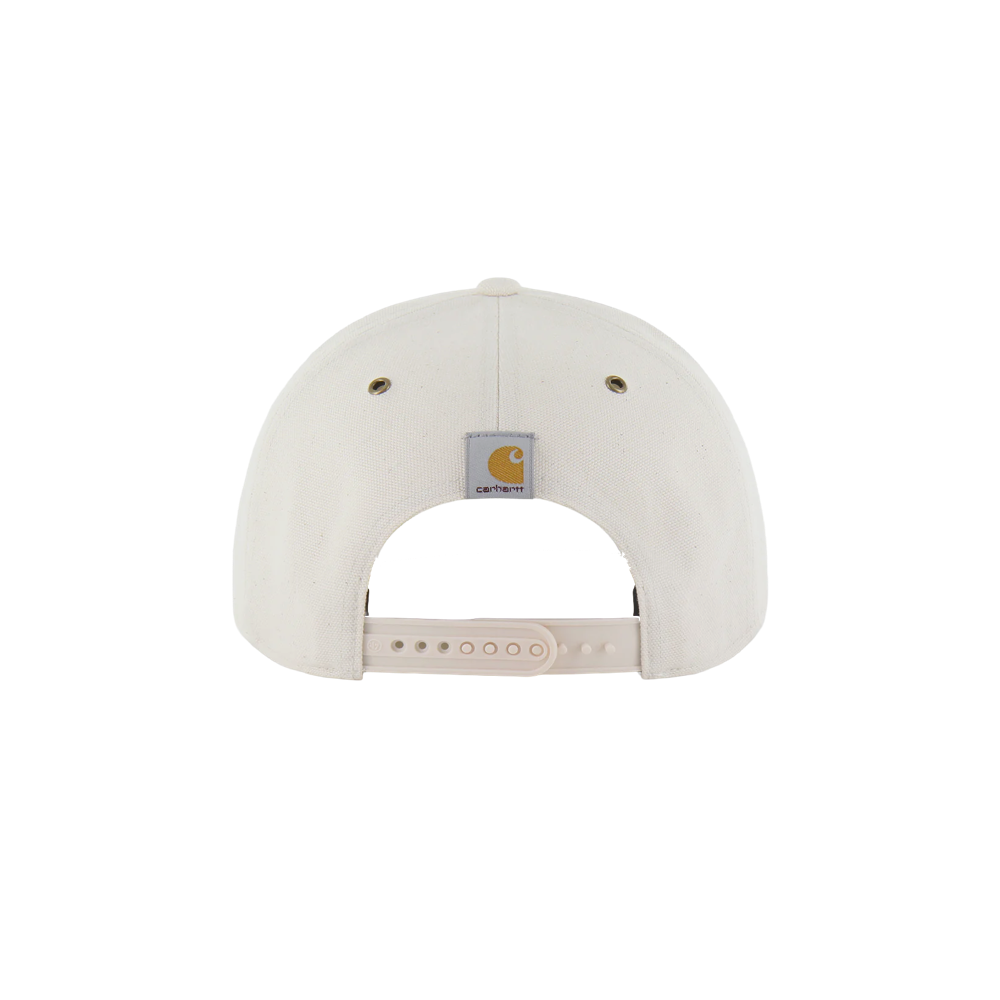 The 47' Brand Carhartt Miami HEAT Hitch Snapback is shown from the back, with an adjustable snap closure and a small Carhartt logo patch above the opening.