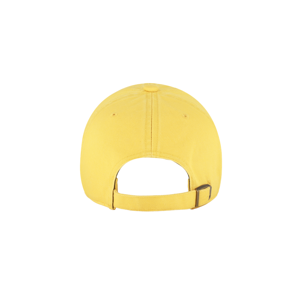The '47 Brand Miami HEAT Honey Cleanup Dad Hat is a honey-colored cotton hat with a back strap, one size fits most.