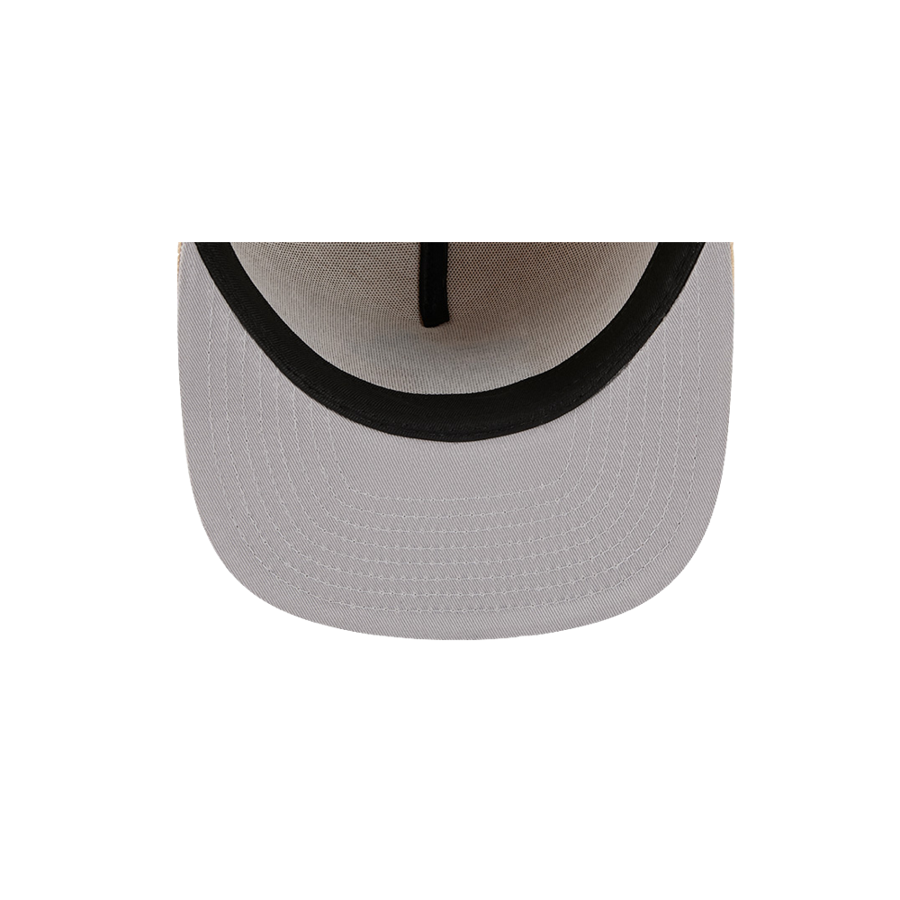 Tan fitted hat with black inner lining and Miami HEAT logo on front. - New Era Miami HEAT Tan Fitted Hat