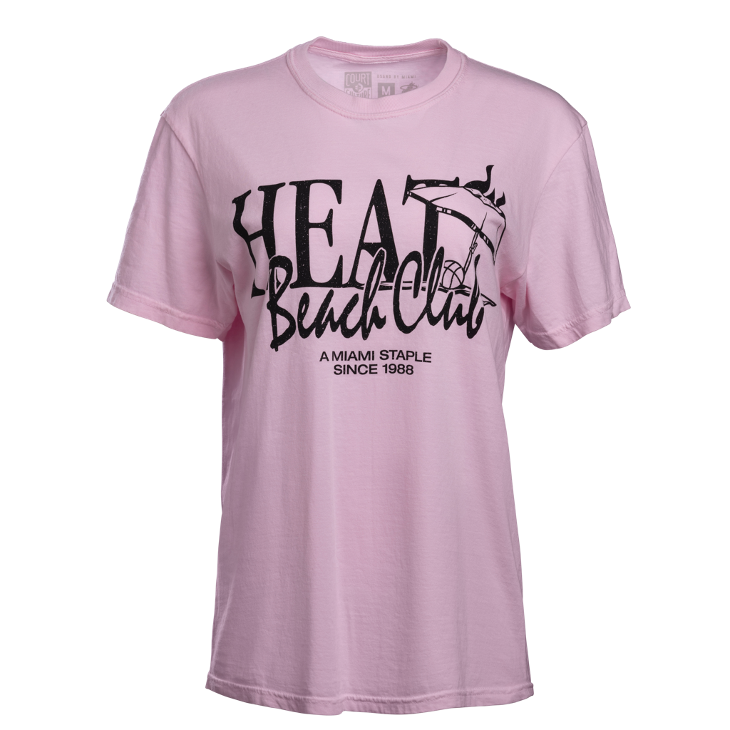 Light pink unisex tee with black 
