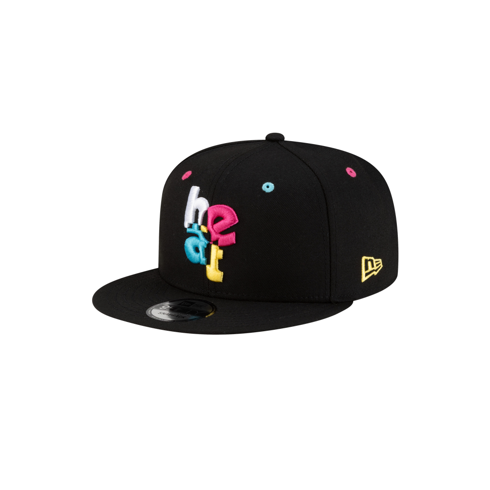 The Court Culture Original Vice Nights Wordmark Snapback is a black, flat-brimmed polyester hat featuring 