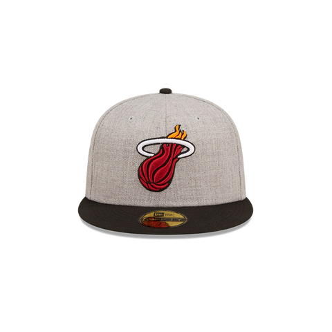 New Era Miami HEAT Heather Patch Fitted