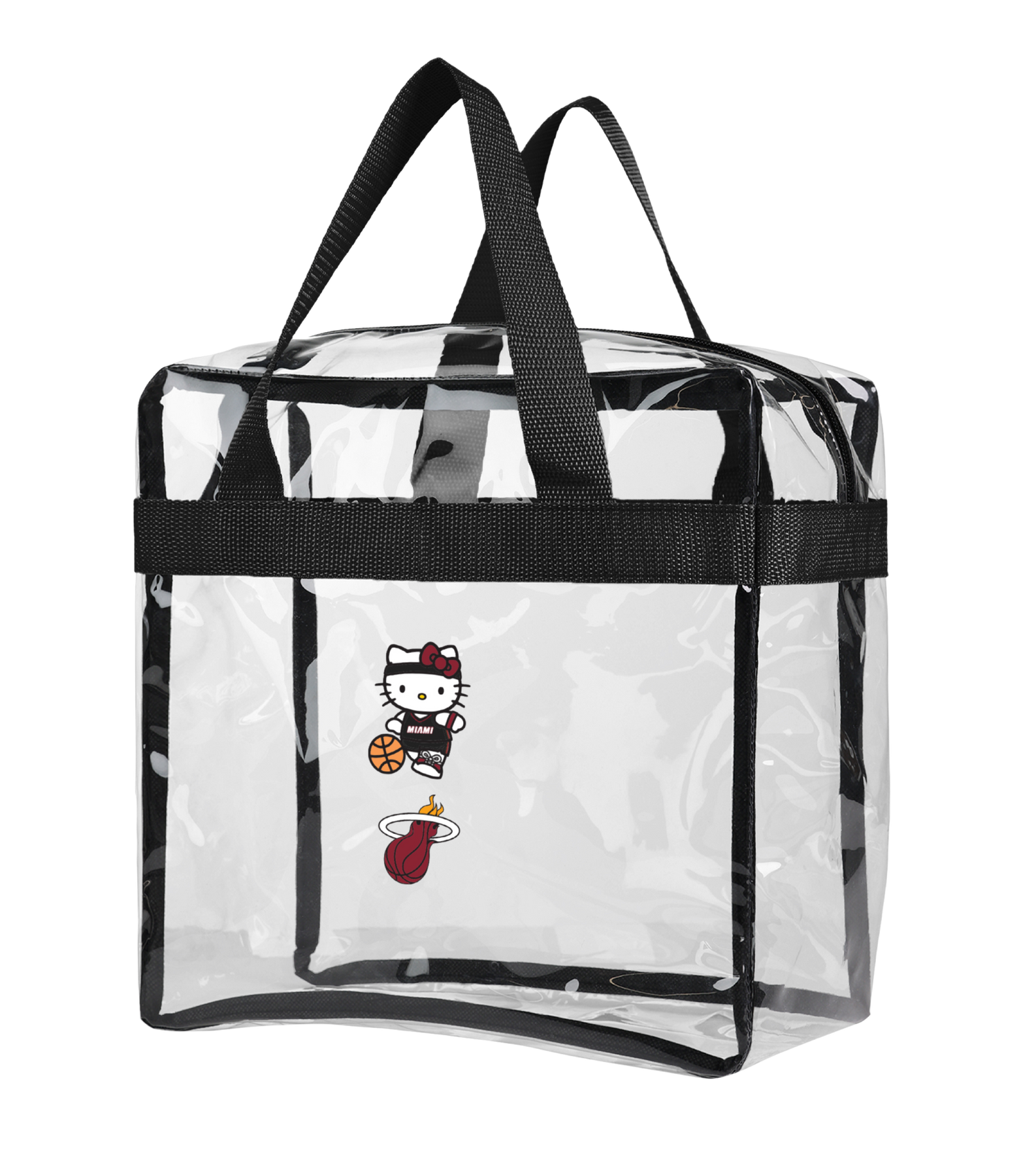 The Forever Collectibles Miami HEAT Hello Kitty Clear Bag is a 10