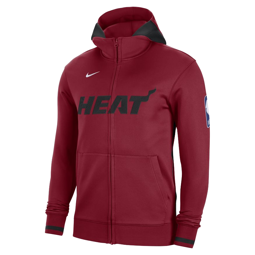 Nike Miami HEAT On-Court Showtime Hoodie MENS AUTHENTICS NIKE    - featured image