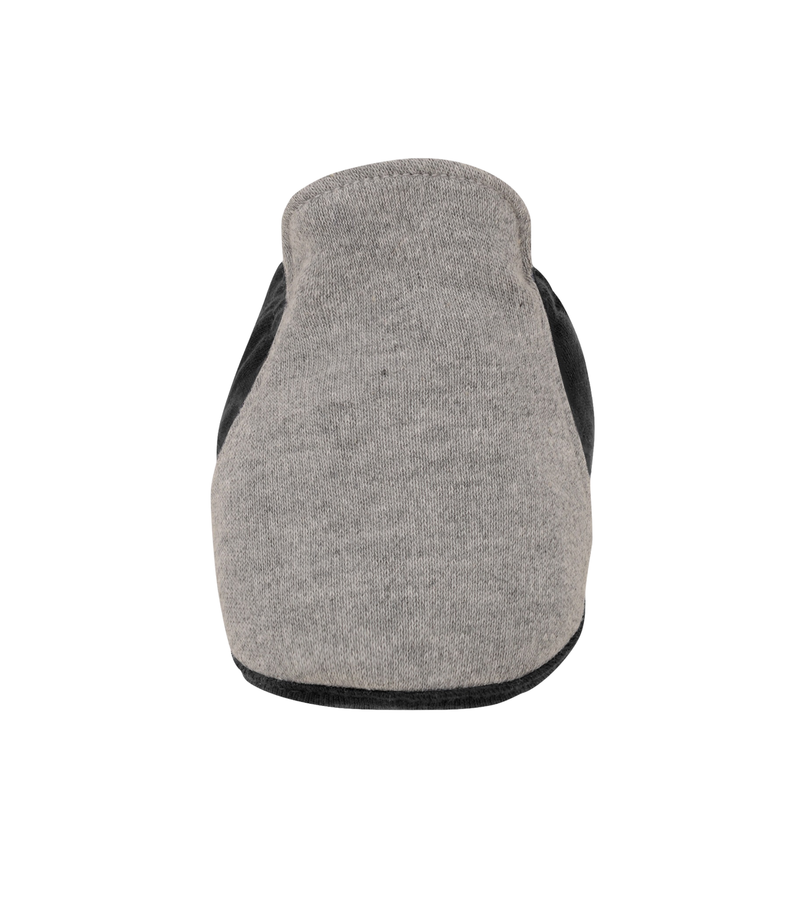 Gray and black infant bootie with soft fabric, Miami HEAT style. - Court Culture Miami Mashup Vol. 2 Infant Creeper/Bib/Bootie Set