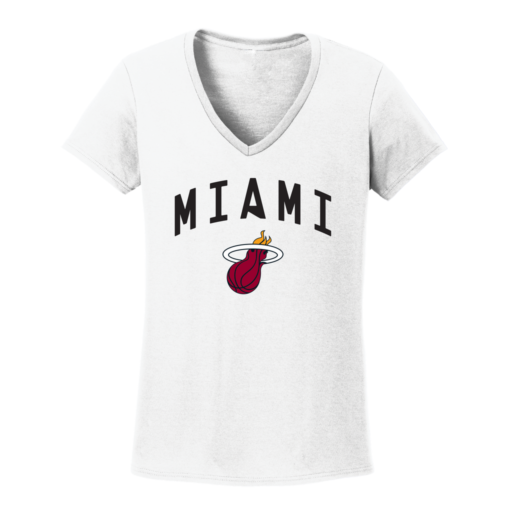 Miami HEAT Women's White Tee WOMENS TEES ITEM OF THE GAME    - featured image