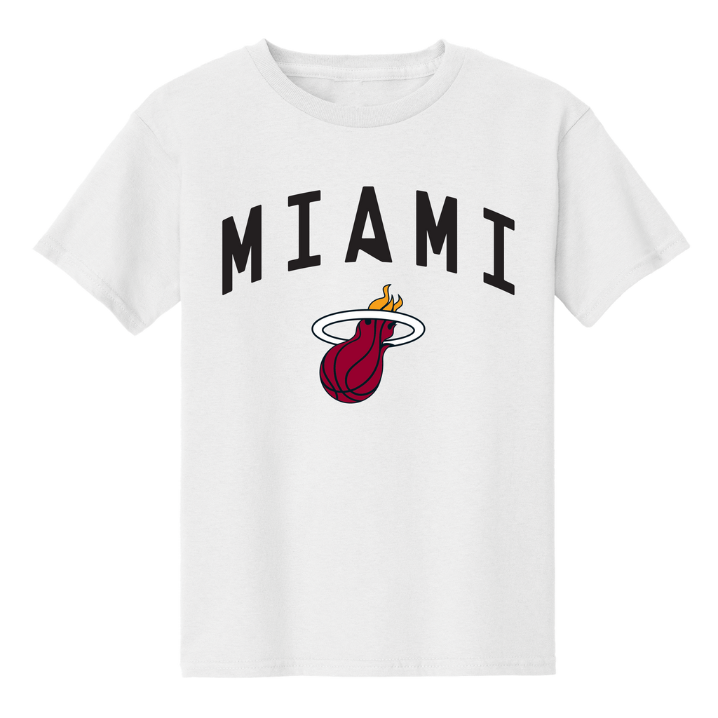 Miami HEAT Youth White Tee KIDSTEE ITEM OF THE GAME    - featured image