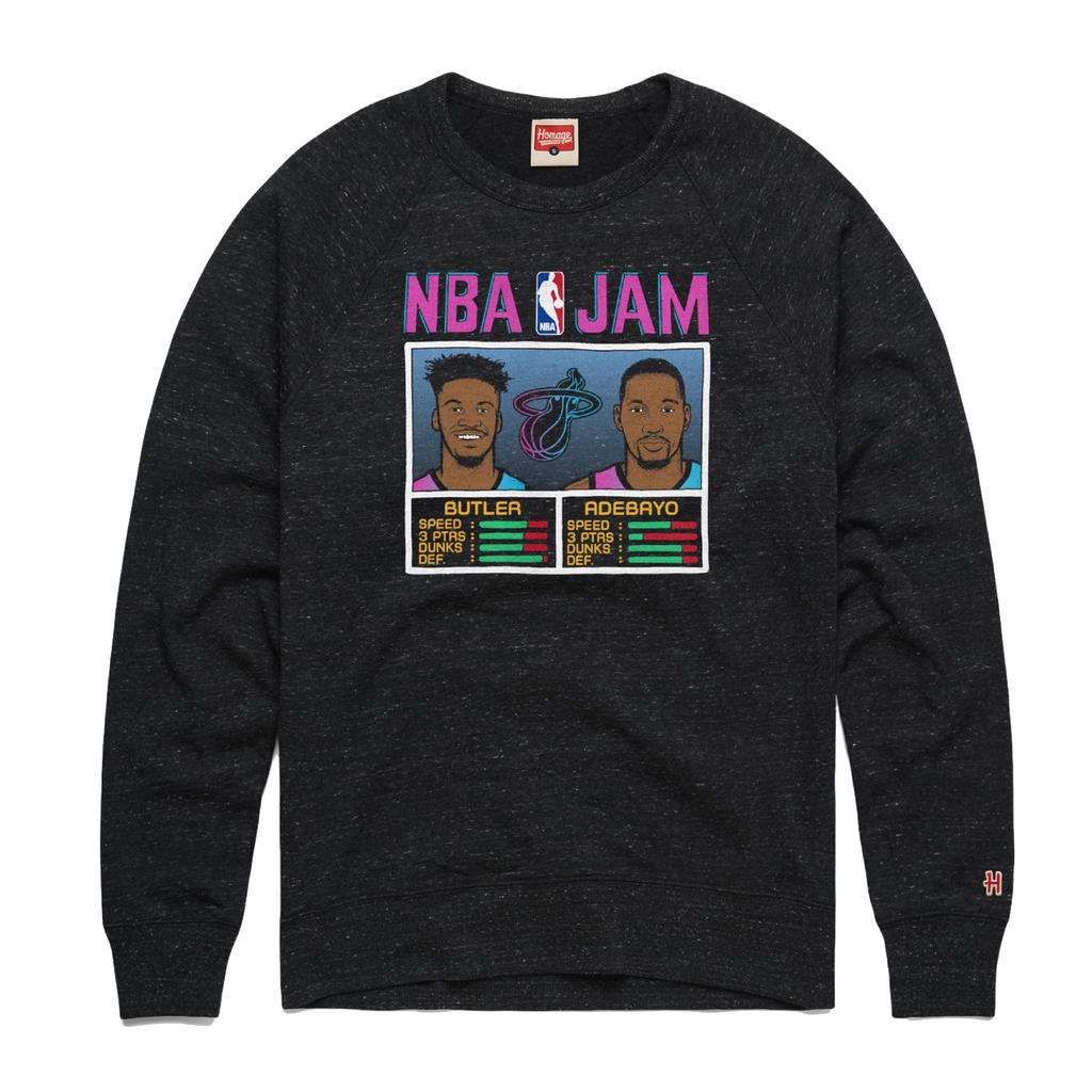 Homage ViceVersa Butler & Adebayo NBA Jam Crewneck Sweater MENSOUTERWEAR Homage    - featured image