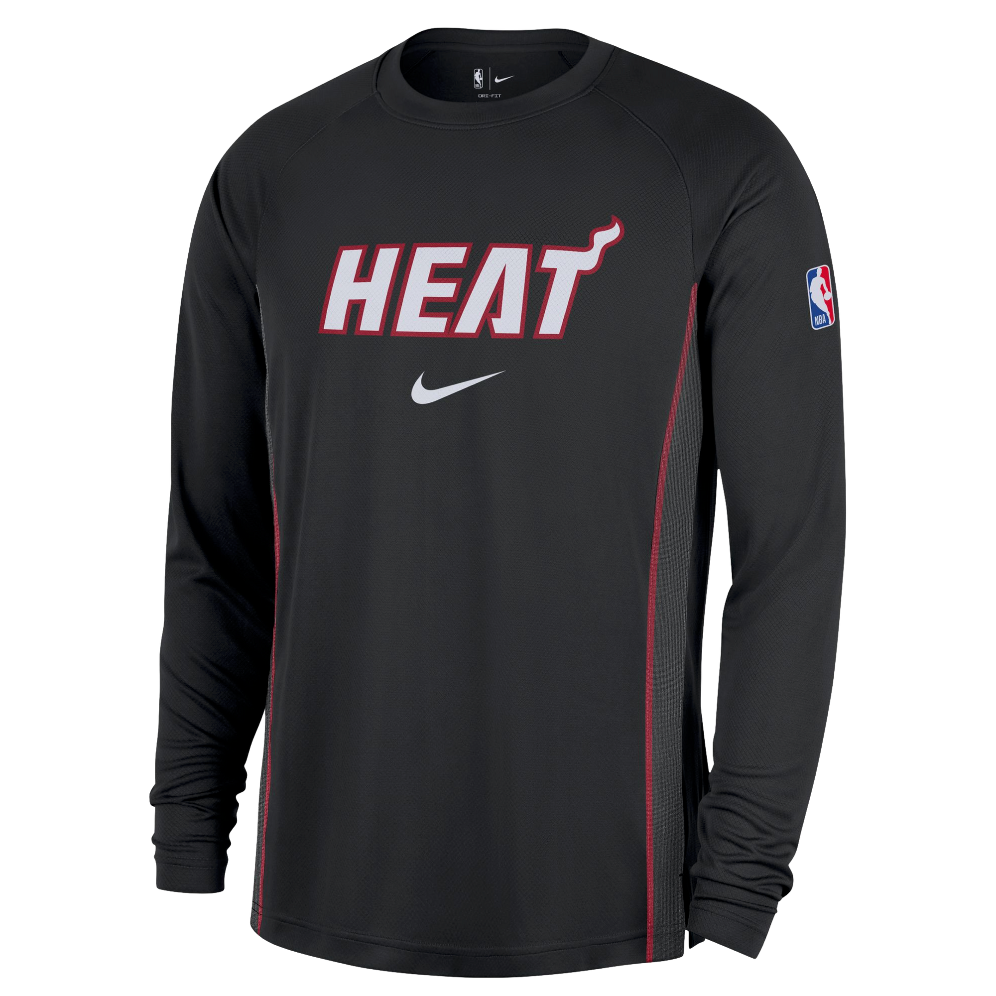 Nike Miami HEAT 2025-26 On-Court Long Sleeve Shooting Shirt |Miami