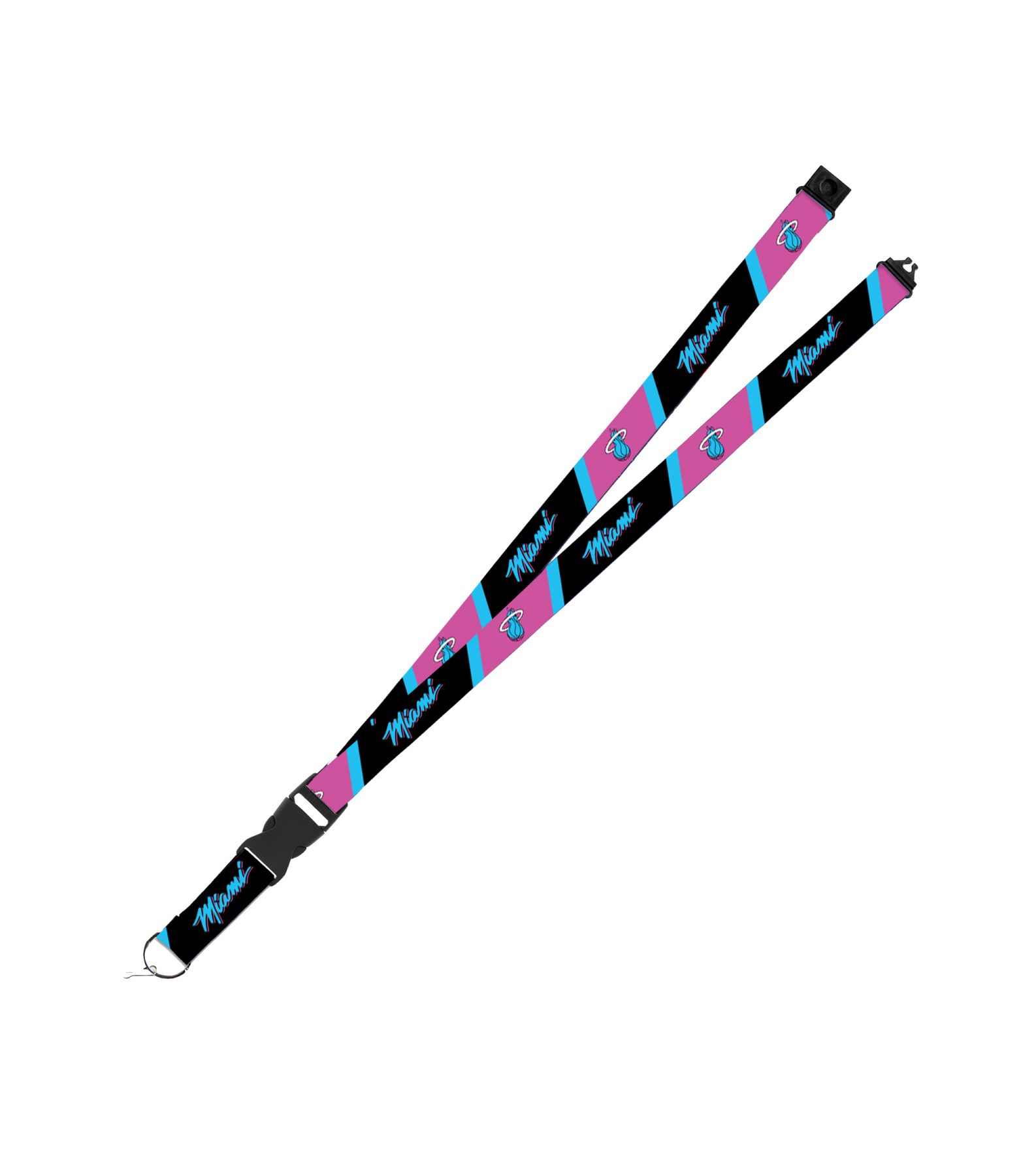 The Miami HEAT Original Vice Nights Flash Lanyard by Rico Industries is a 23